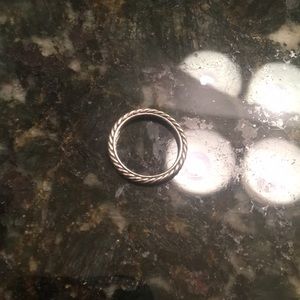 David Yurman silver cable ring